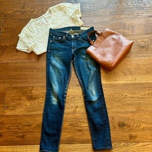 Rag & Bone Dark Blue Skinny Jeans